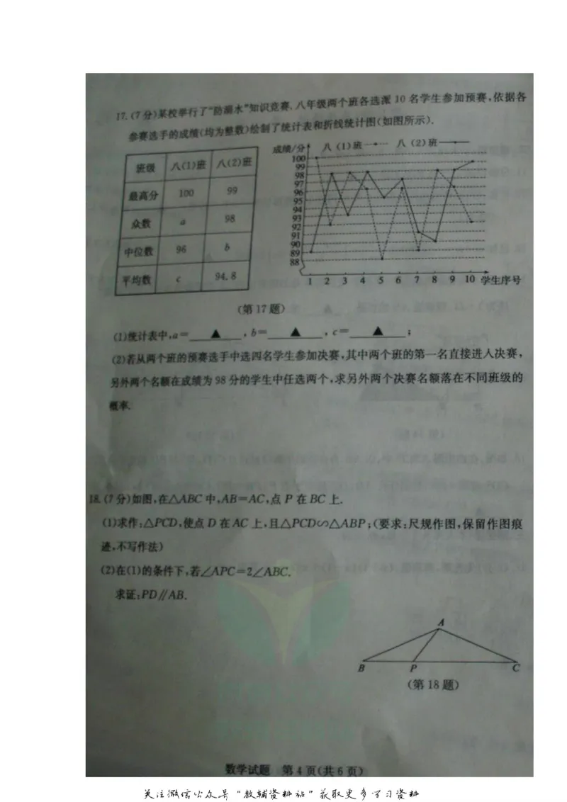 《2020山东济宁中考数学真题及答案_初高中资料库_初中资料库（转存避免链接过期失效）_初中数学》第4页预览