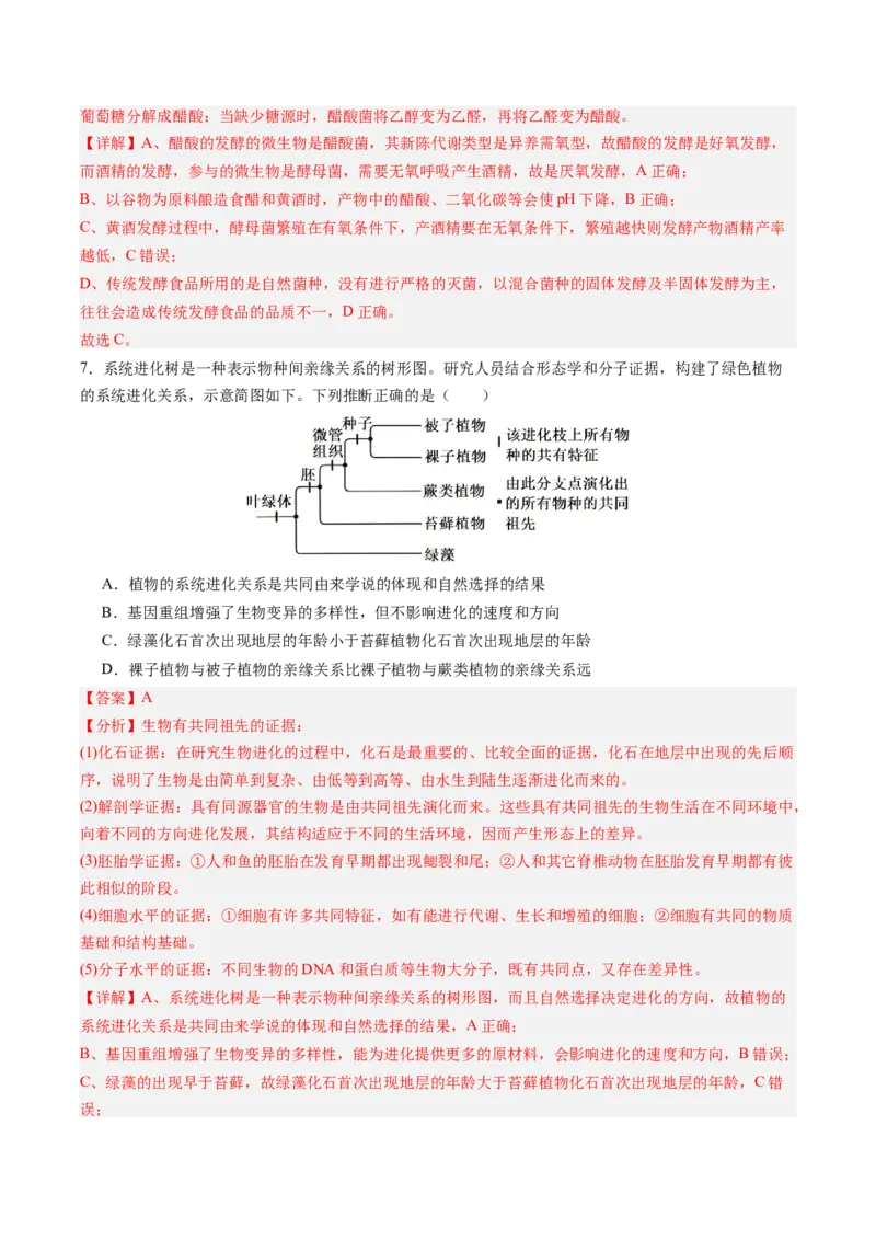 《2025年高考生物真题完全解读（河南卷）_高考一二三轮复习_生物_2026年-生物高考专项复习_2025年高考生物真题完全解读-G338》第8页预览