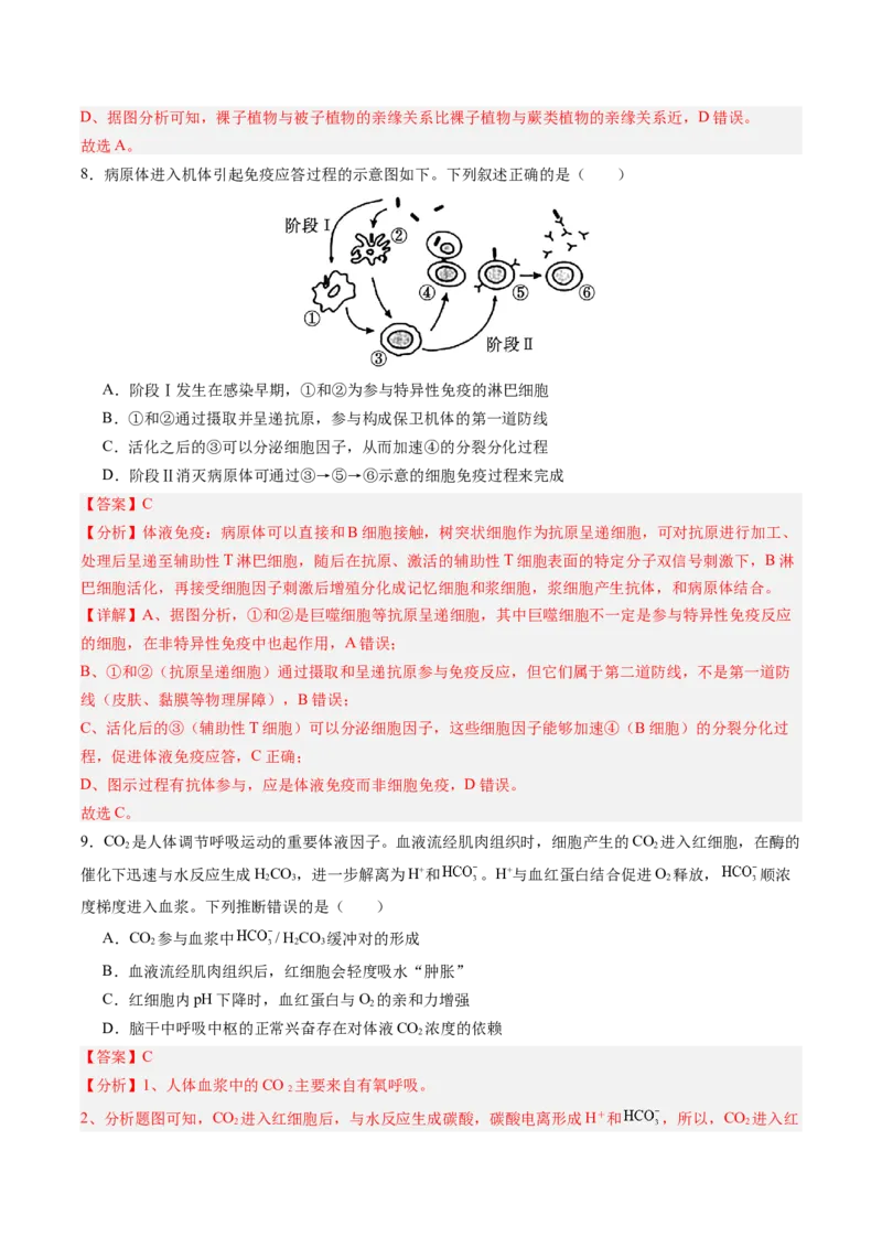 《2025年高考生物真题完全解读（河南卷）_高考一二三轮复习_生物_2026年-生物高考专项复习_2025年高考生物真题完全解读-G338》第9页预览