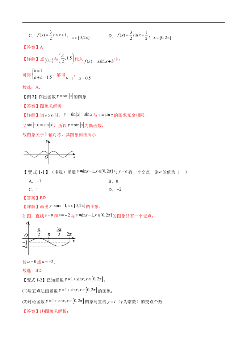 《专题7.3.1正弦函数的性质与图象（高效培优讲义）（解析版）_2027高中必刷题_必刷题2027_2027高一高二必刷题_数学_YZ-133-高中数学同步精讲B版高一二三基础+培优讲义+专题练习word版电子》第5页预览