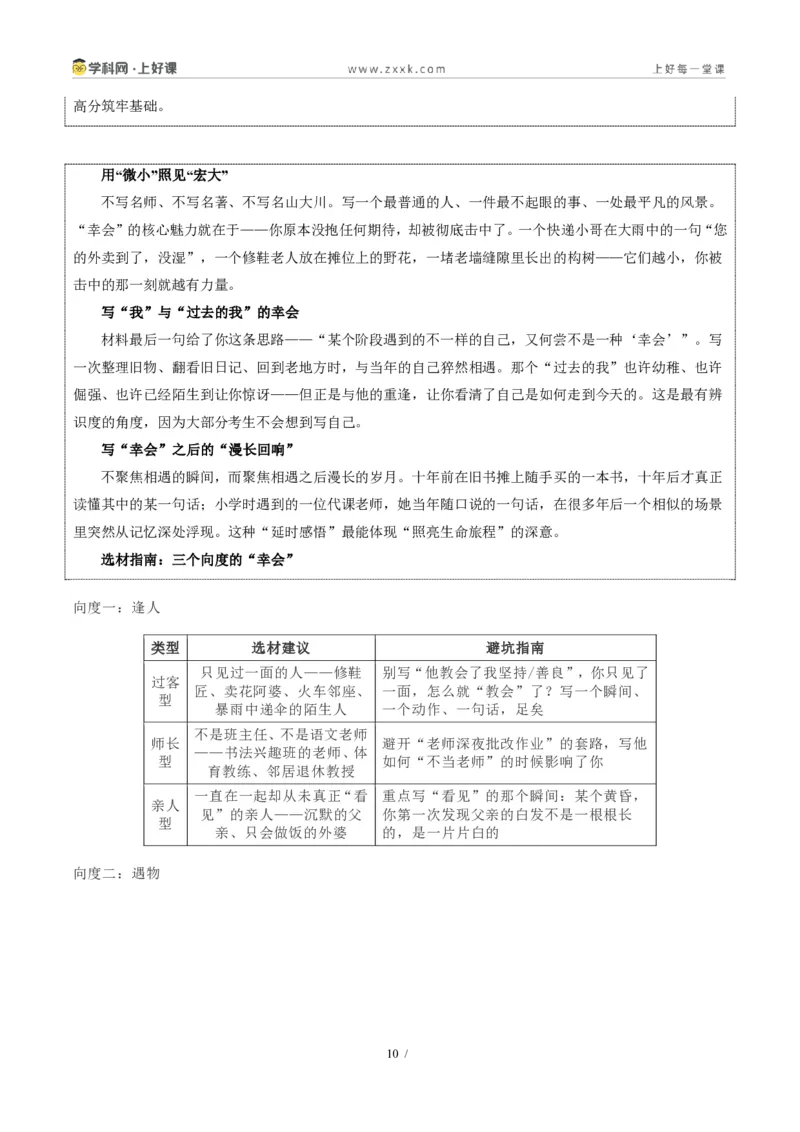 《山东烟台卷(幸会)-2026年中考语文作文真题解读_2026秋初中教辅合集_2027学科网&_2027中考作文2026年全国各省市中考作文真题解读完整版_自主命题地区_山东》第10页预览