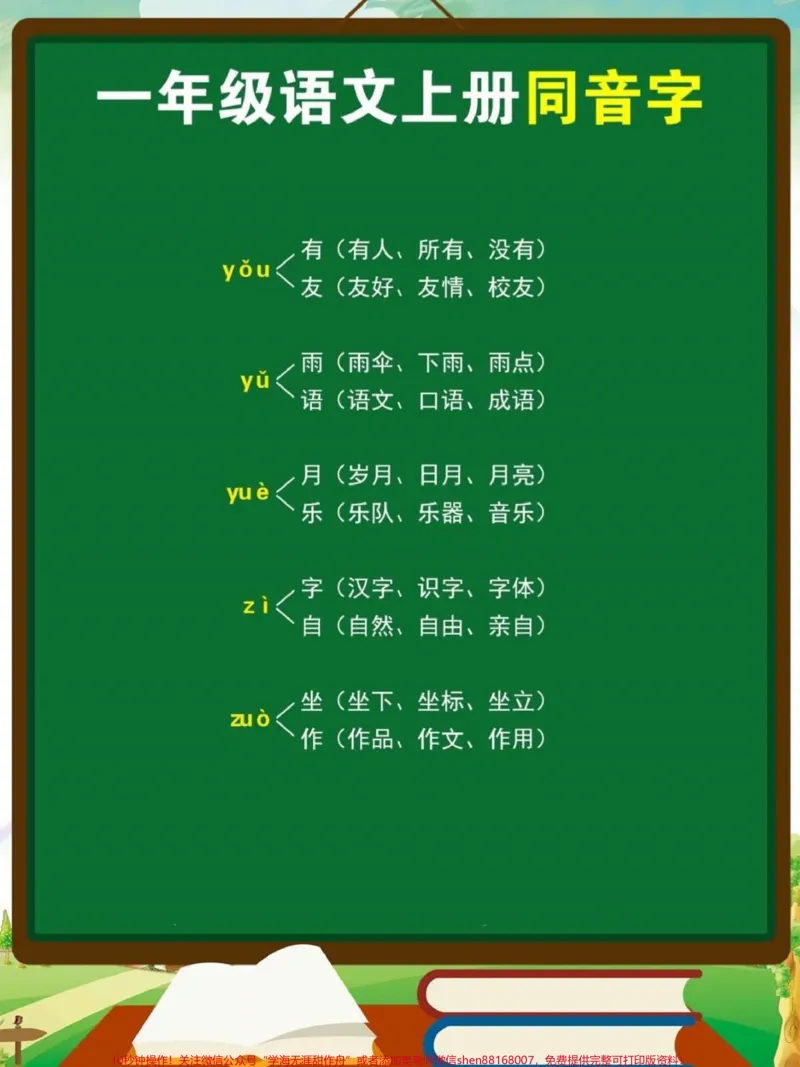 《一年级语文同音字。易考易错#一年级语文》第3页预览