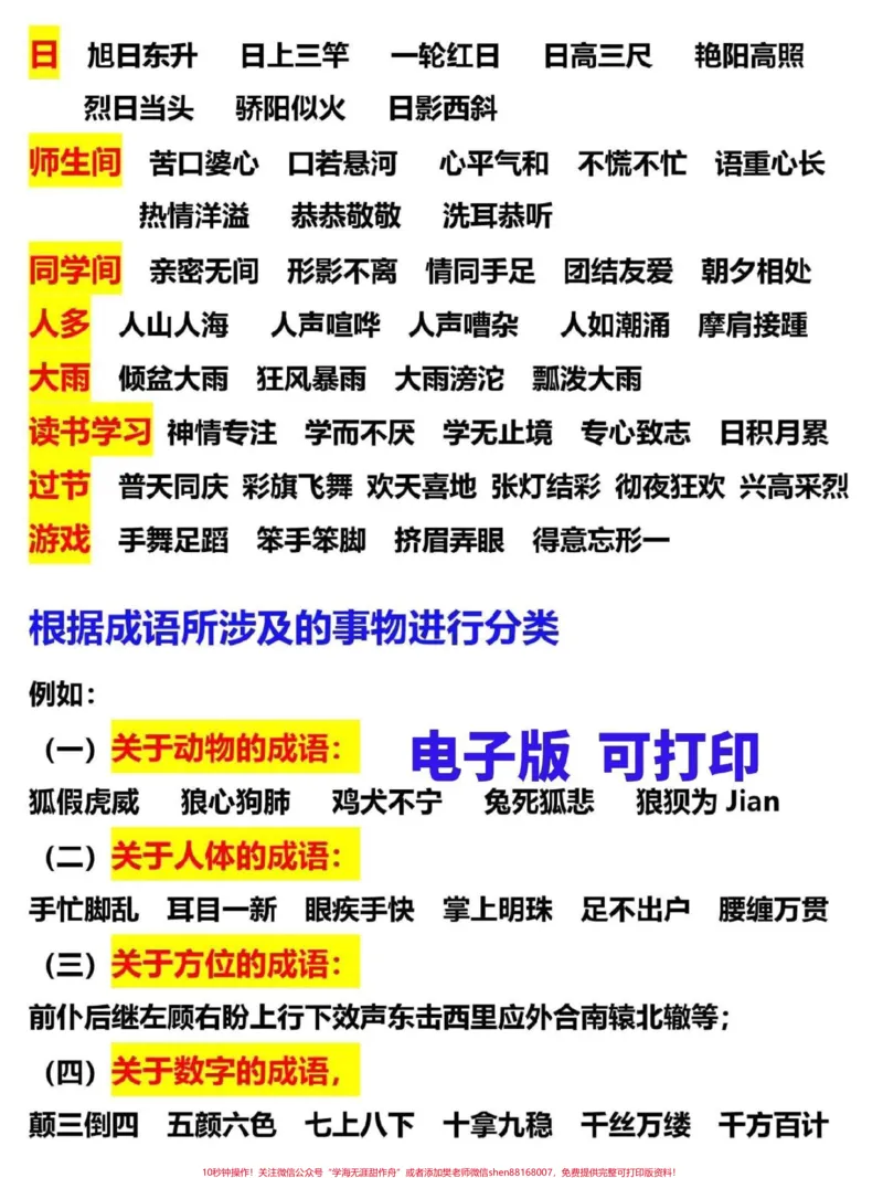 《三年级语文下册词语积累。分类整理了这份三年级下册词语积累汇总,让孩子更方便理解记忆,家长替孩子收藏打印#三年级#家长收藏孩子受益#三年级语文#词语积累#三年级下册语文》第2页预览