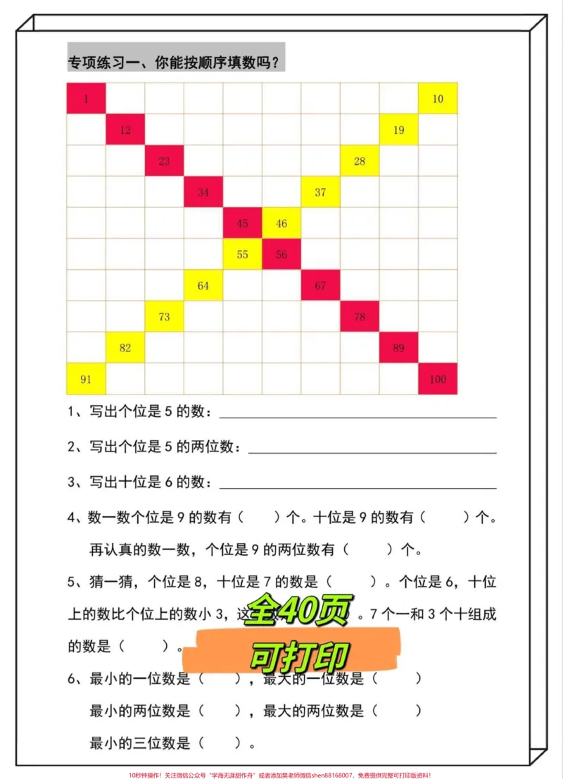 《一年级下册数学专项知识汇总‼️。下册数学专项汇总都是下册数学重难点,务必为孩子收藏打印#一年级数学#百数表#认识图形#一年级下册数学#一年级重点知识归纳@DOU+小助手》第3页预览