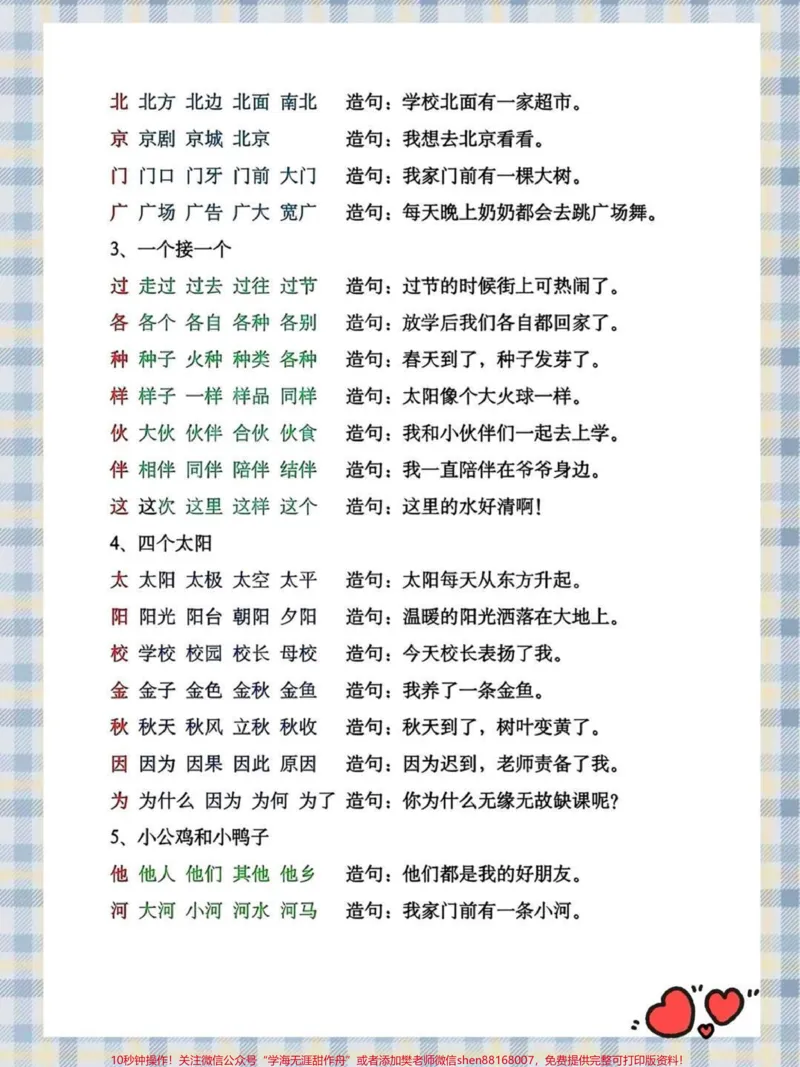 《一年级下册语文组词造句#教育#二年级#小学语文#学习#语文》第3页预览