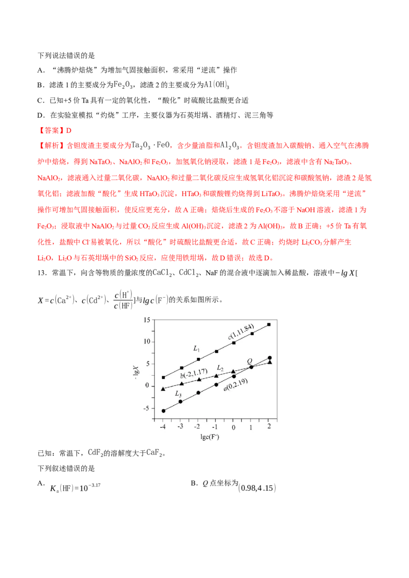 《化学一模保分卷03（新高考全国14+4）（全解全析）_高考一二三轮复习_化学_2026年-化学高考专项复习_2026年高考第一二三次模拟考试化学-G181_高考化学第一次模拟卷23套_2026版》第7页预览