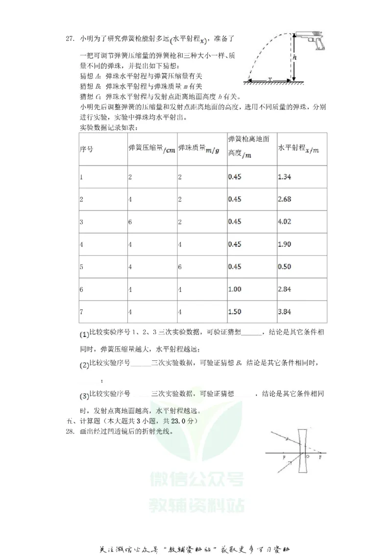 《2020湖南省郴州市中考物理真题及答案_初高中资料库_初中资料库（转存避免链接过期失效）_初中物理》第7页预览