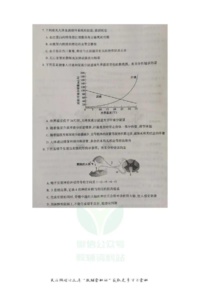 《2020山东泰安中考生物真题及答案_初高中资料库_初中资料库（转存避免链接过期失效）_初中生物》第3页预览