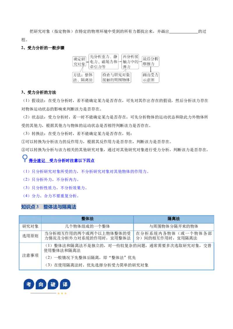 《第07讲牛顿第三定律共点力的平衡（复习讲义）（黑吉辽蒙专用）（学生版）_高考一二三轮复习_物理_2026年_2026年高考物理一轮课件+讲义+练习（黑吉辽蒙专用）-G330(1)》第5页预览