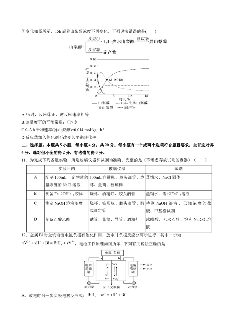 《化学一模保分卷01（山东专用）（考试版）_高考一二三轮复习_化学_2026年-化学高考专项复习_2026年高考第一二三次模拟考试化学-G181_高考化学第一次模拟卷23套_2026版》第3页预览
