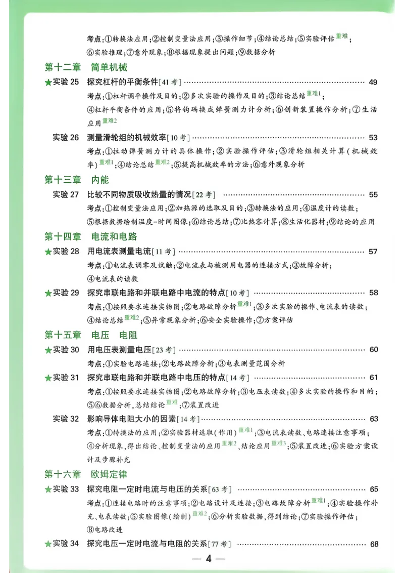 《初中物理一题练透一实验_2026秋初中教辅合集_2027初中万唯_2027版《万唯初中物理一题练透一实验》（视频+讲义）》第5页预览