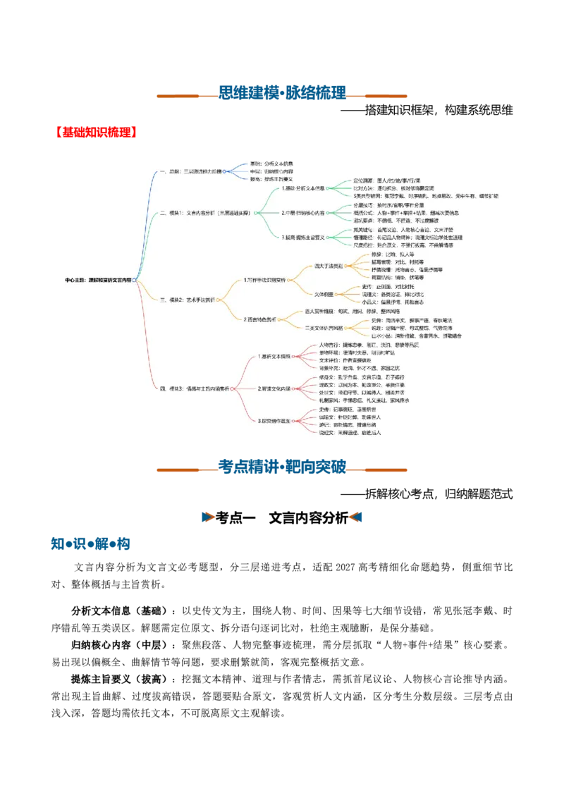 《第07讲理解和赏析文言内容（复习讲义）（全国通用）（学生版）_高考一二三轮复习_语文_2027年一轮语文更新啦_2027年高考语文一轮复习讲义+练习+课件（新教材新高考）-G55_2027版》第4页预览
