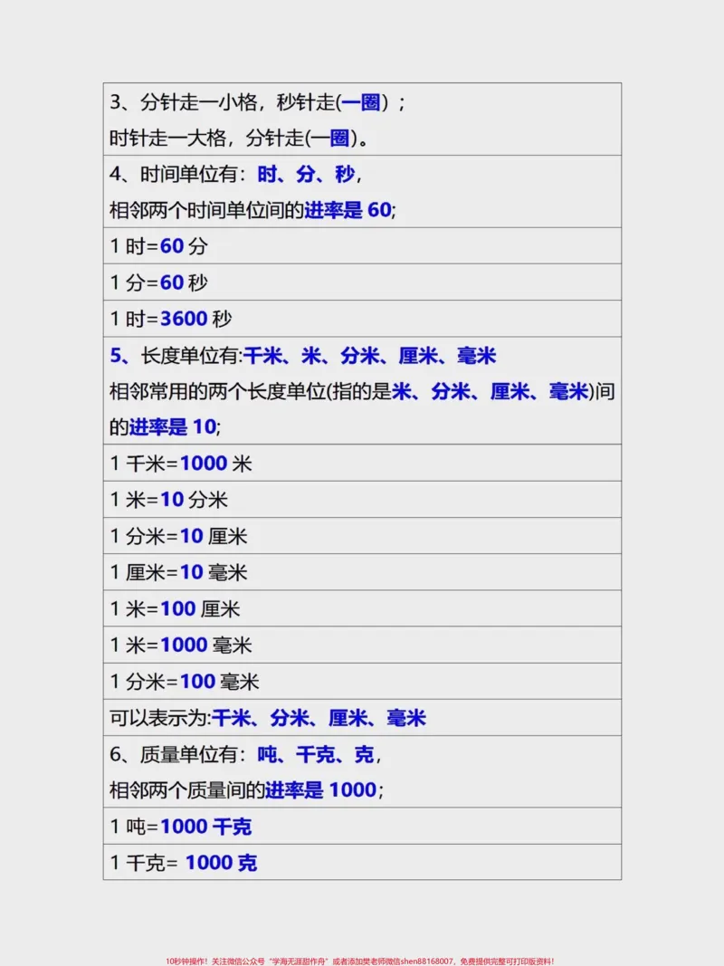 《二升三数学上册,必背公式。#二升三#数学#数学公式#三年级数学上#三年级》第3页预览
