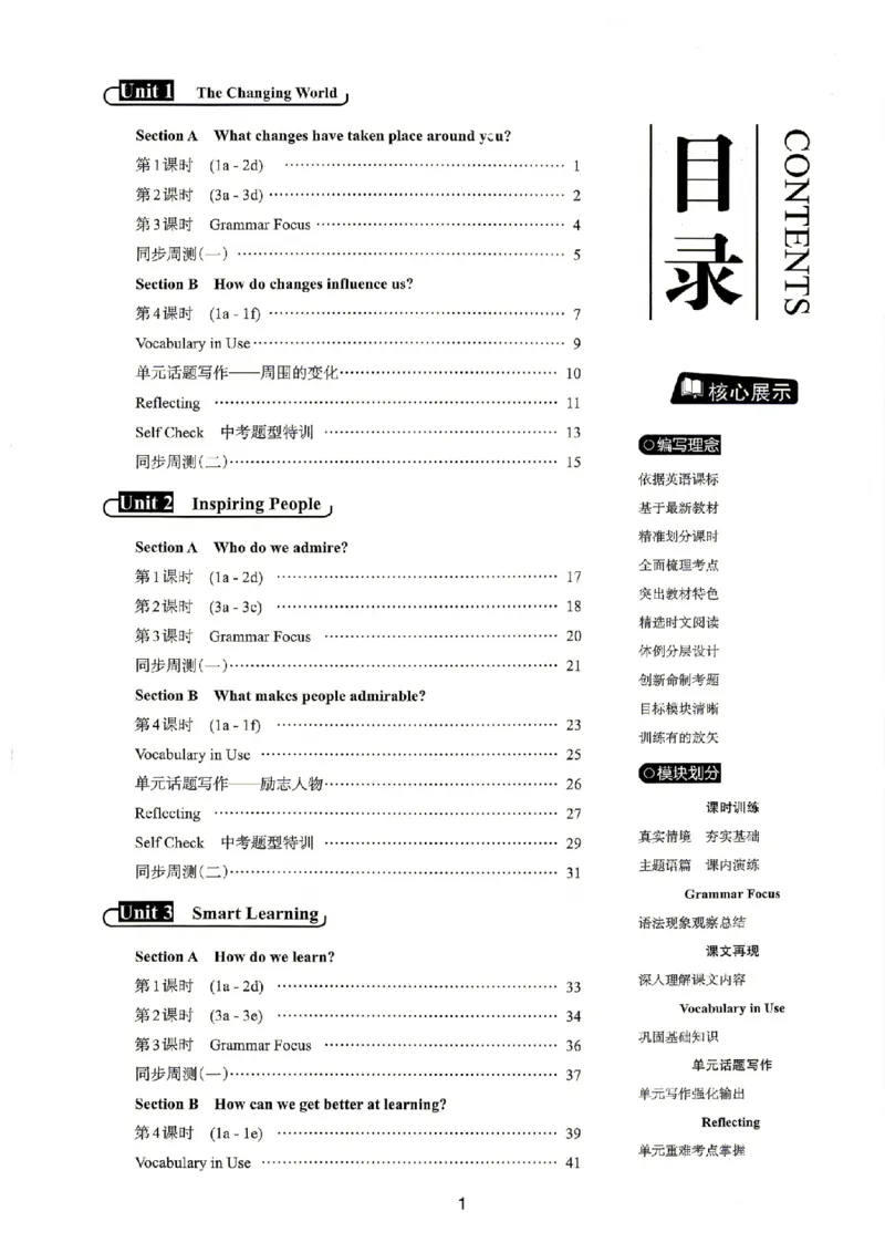 《学生用书_2026秋初中教辅合集_2027《名校作业》9上英语（人教武汉版）》第2页预览
