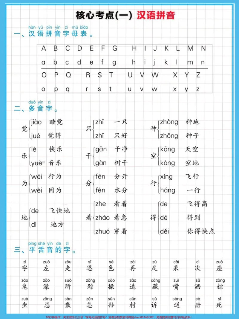 《一年级语文下册期末考点梳理。#期末复习#必考考点#一年级语文下册#学霸秘籍#知识点总结》第2页预览