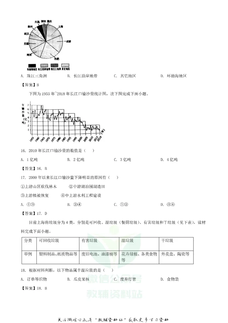 《2020湖南怀化中考地理试题及答案_初高中资料库_初中资料库（转存避免链接过期失效）_初中地理》第5页预览