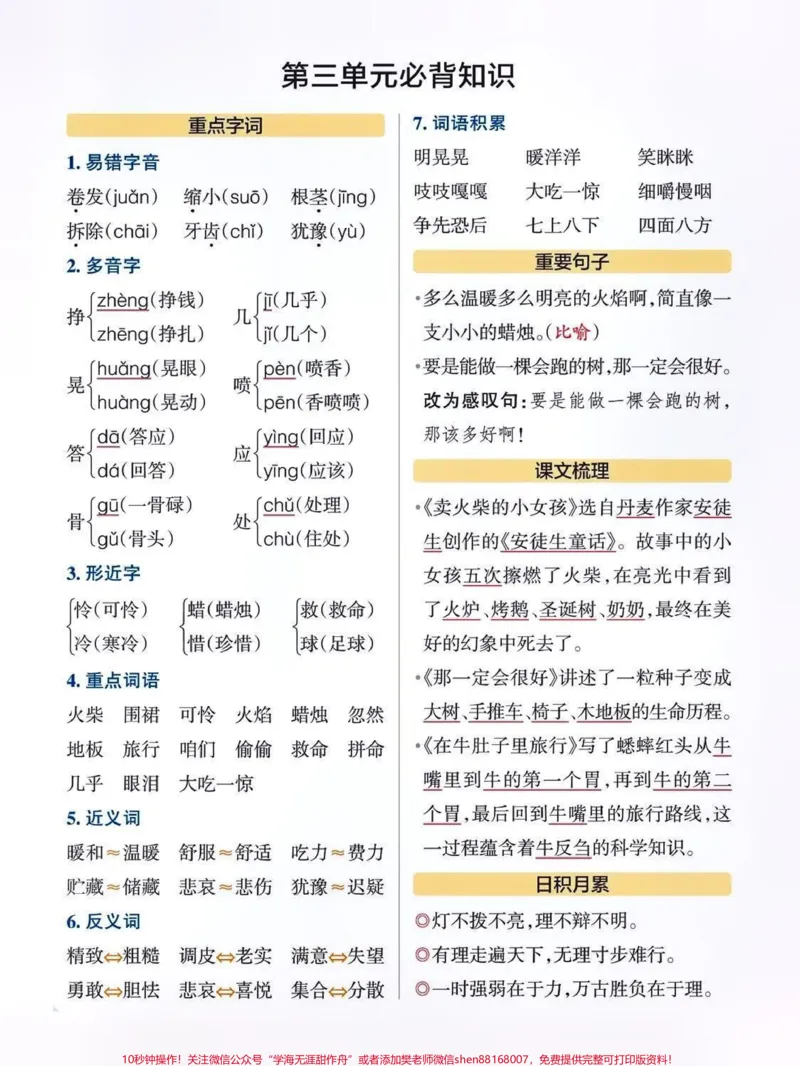 《三年级语文上册必背知识点总结。#关注我持续更新小学知识#知识点总结#小学语文#三年级语文上册#小学语文必考知识点盘点@qunju888.com小助手@qunju888.com创作者中心@qunju888.com热点宝@qunju888.com来客官方助推官》第3页预览
