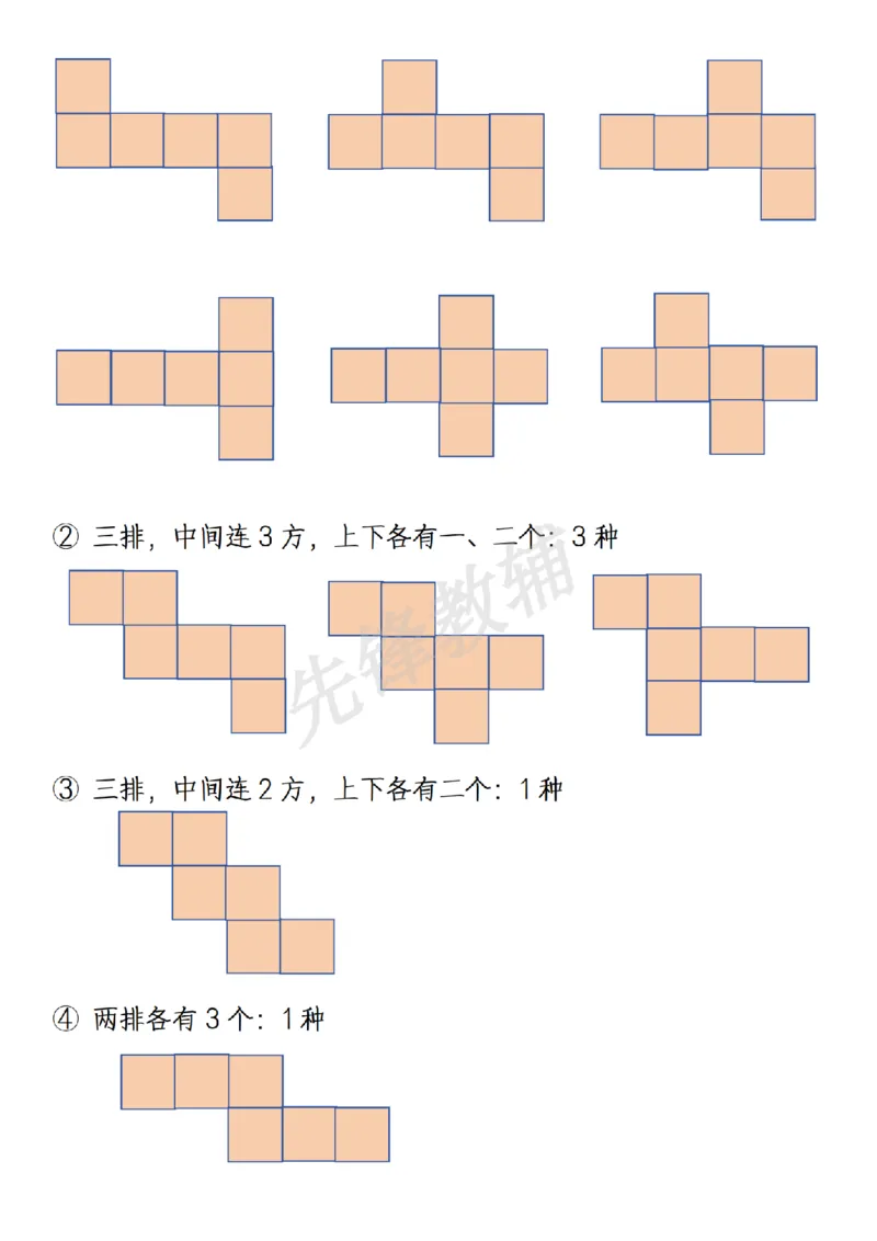 《新一年级下册数学图形拼接折叠归纳总结练习题SY_1年级下册同步教辅_1下-数学_一下数学-通用练习题》第4页预览