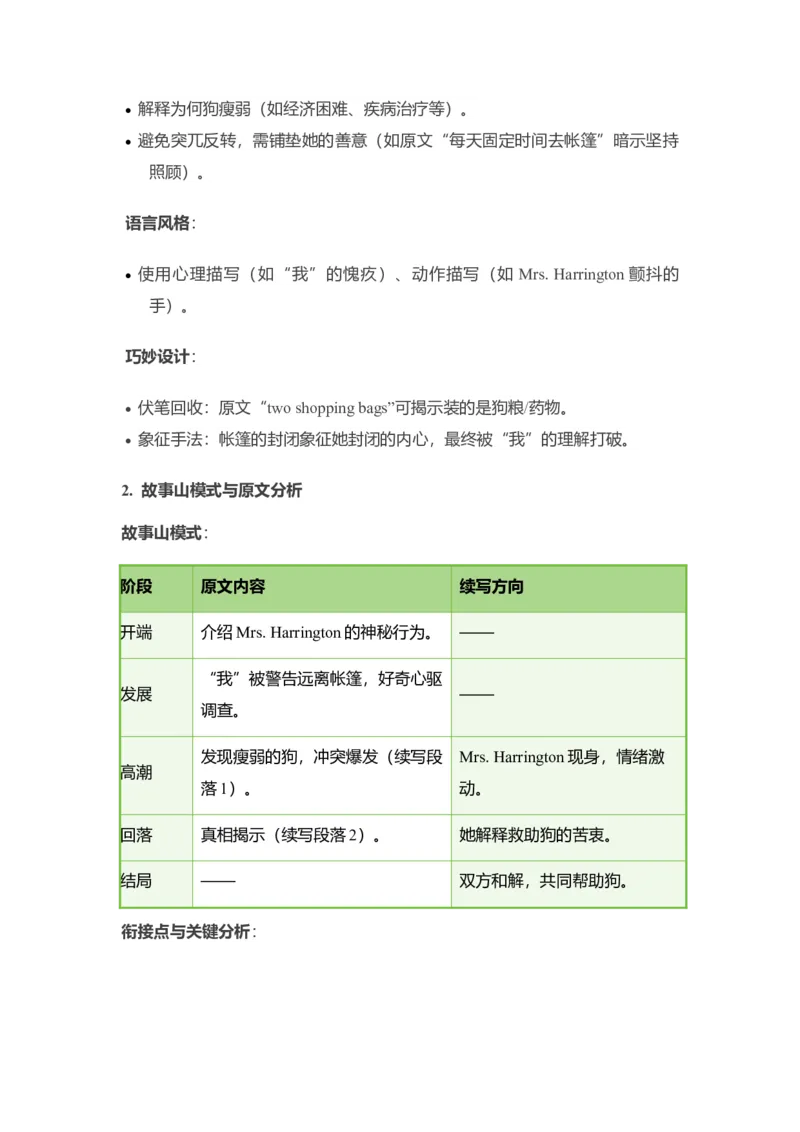 《九师联盟25届高三押题卷四（悬疑情感翻转动物救援类读后续写）讲义_高考一二三轮复习_英语_2026年_342026年高考英语一轮复习专项续写读后赋能语境+多篇拓展思路》第4页预览