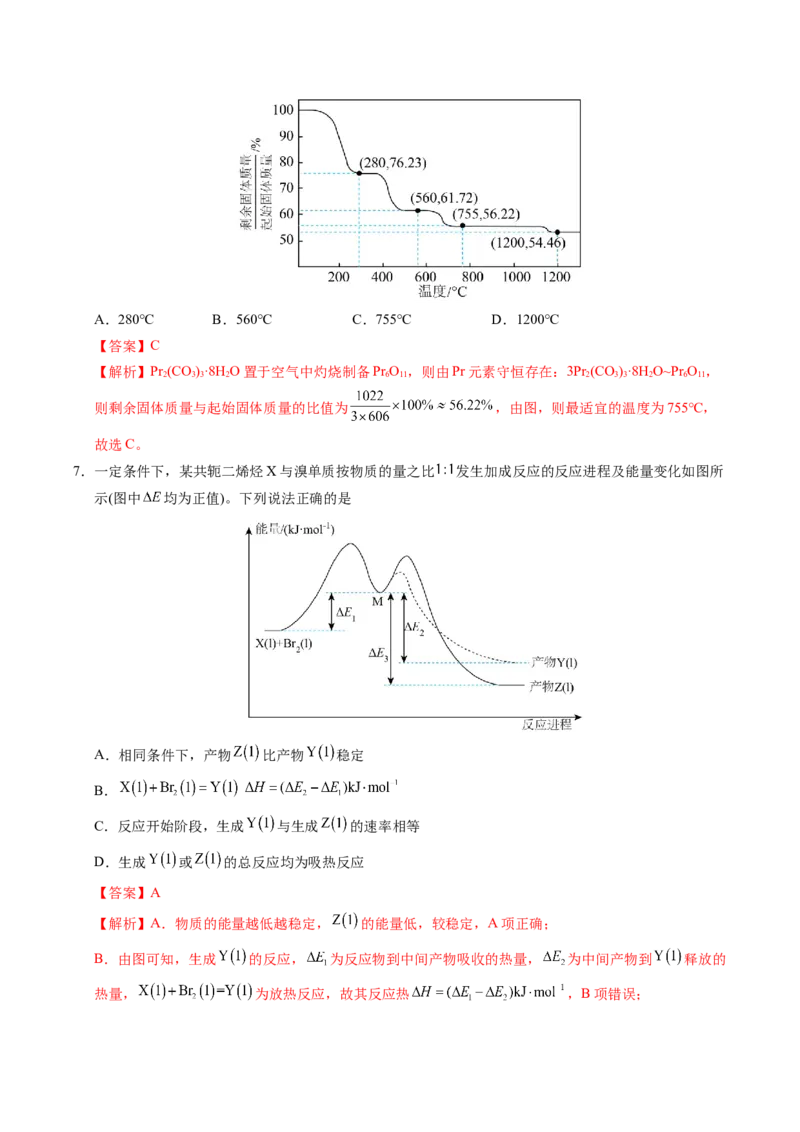 《化学一模保分卷01（陕晋青宁专用）（全解全析）_高考一二三轮复习_化学_2026年-化学高考专项复习_2026年高考第一二三次模拟考试化学-G181_高考化学第一次模拟卷23套_2026版》第4页预览