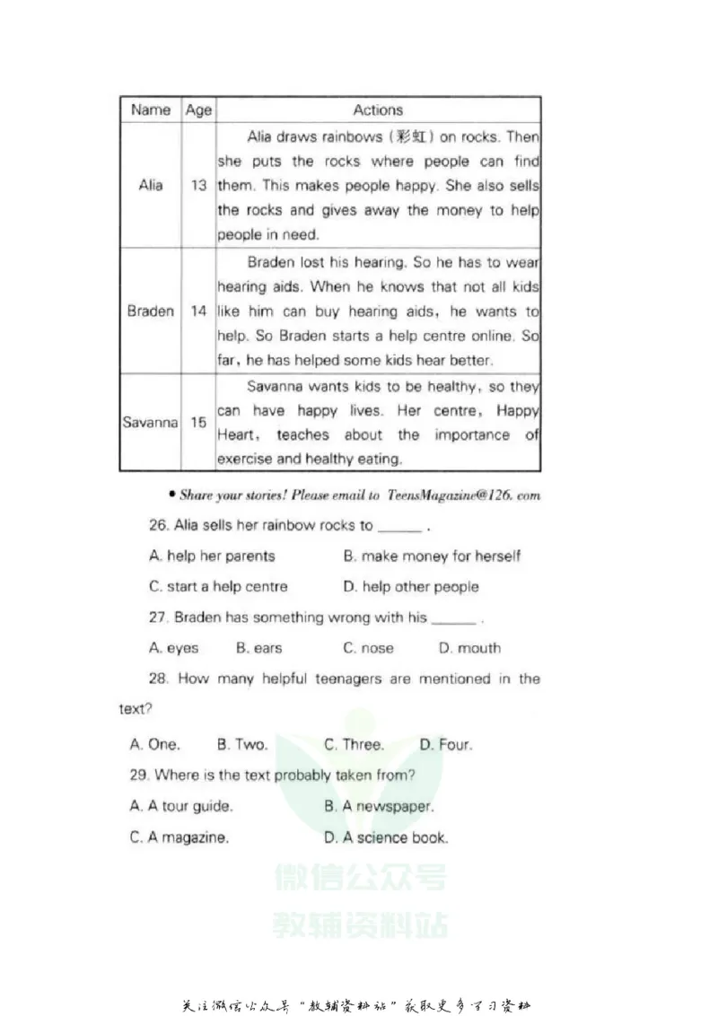 《2020辽宁沈阳中考英语真题及答案_初高中资料库_初中资料库（转存避免链接过期失效）_初中英语》第5页预览
