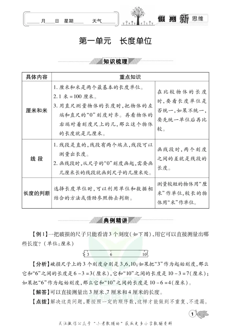 《假期新思维二年级寒假数学人教版_07.小学语文、英语、数学专区_小学寒假教辅汇总_1~8年级假期新思维》第4页预览