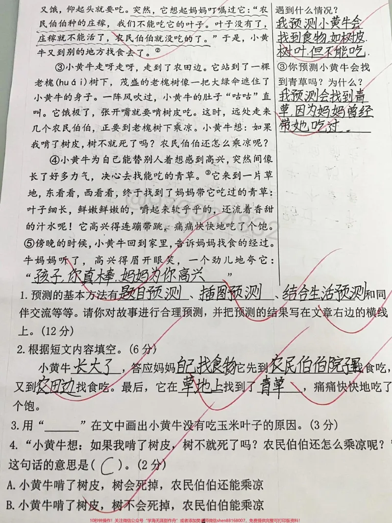 《三年级语文上册期中测试卷。#三年级上册语文#期中考试#三年级#必考考点》第3页预览