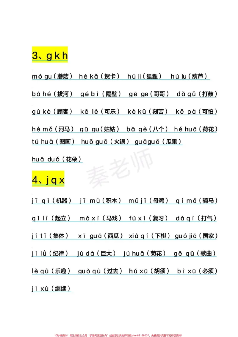 《一年级拼音拼读。一年级上册语文#拼音#必考考点#月考#拼读拼音#知识推荐官电子版学习资料@qunju888.com小助手@qunju888.com创作者中心@qunju888.com热点宝》第2页预览