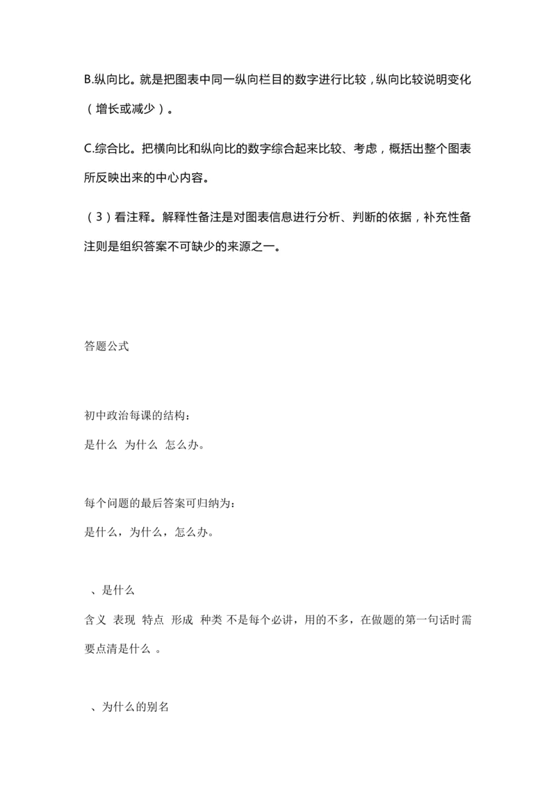 《2023年人教版初中道德与法治答题模板公式_初高中资料库_初中资料库（转存避免链接过期失效）_初中政治》第4页预览