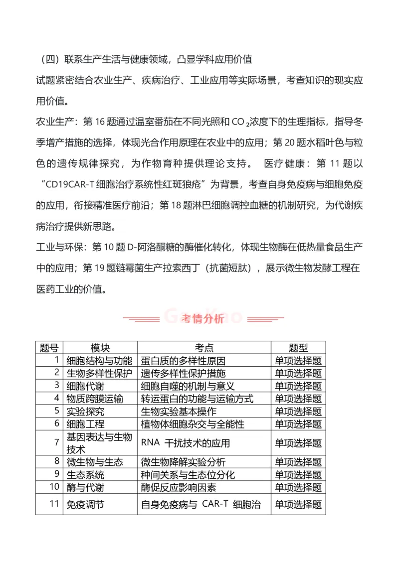 《2025年高考生物真题完全解读（四川卷）_高考一二三轮复习_生物_2026年-生物高考专项复习_2025年高考生物真题完全解读-G338》第3页预览
