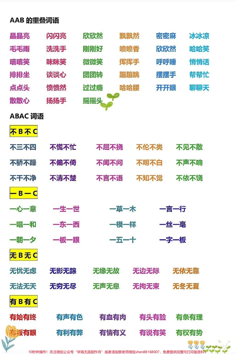 《一年级语文下册必读必背常考叠词汇总。#一年级重点知识归纳#一年级语文#知识点总结#小学语文知识点#语文知识分享》第2页预览