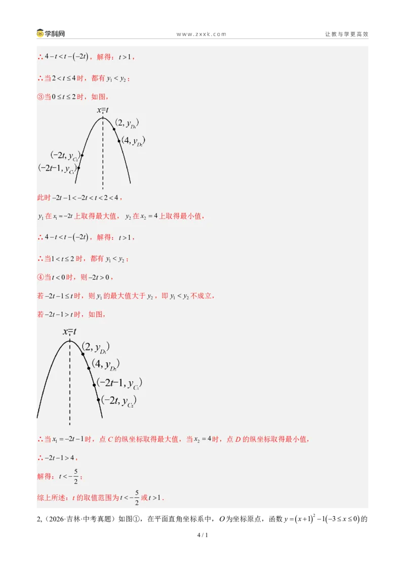 《专题17二次函数解答题压轴题综合（解析版）_2026秋初中教辅合集_2027学科网&_2027好题汇编2026年中考数学真题分类汇编（全国通用）》第4页预览