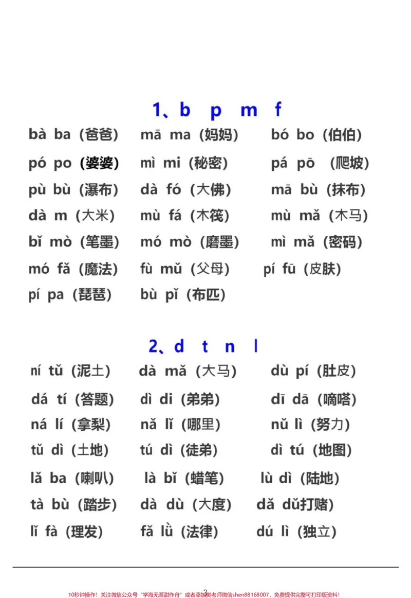 《一年级新生读熟这些拼音开学就是班级学霸。#知识点总结#家长收藏孩子受益#一年级#教育#干货》第1页预览