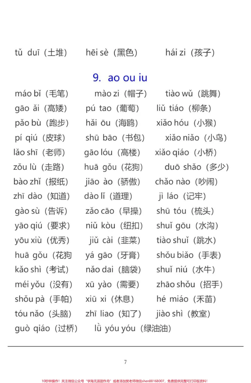 《一年级新生读熟这些拼音开学就是班级学霸。#知识点总结#家长收藏孩子受益#一年级#教育#干货》第5页预览