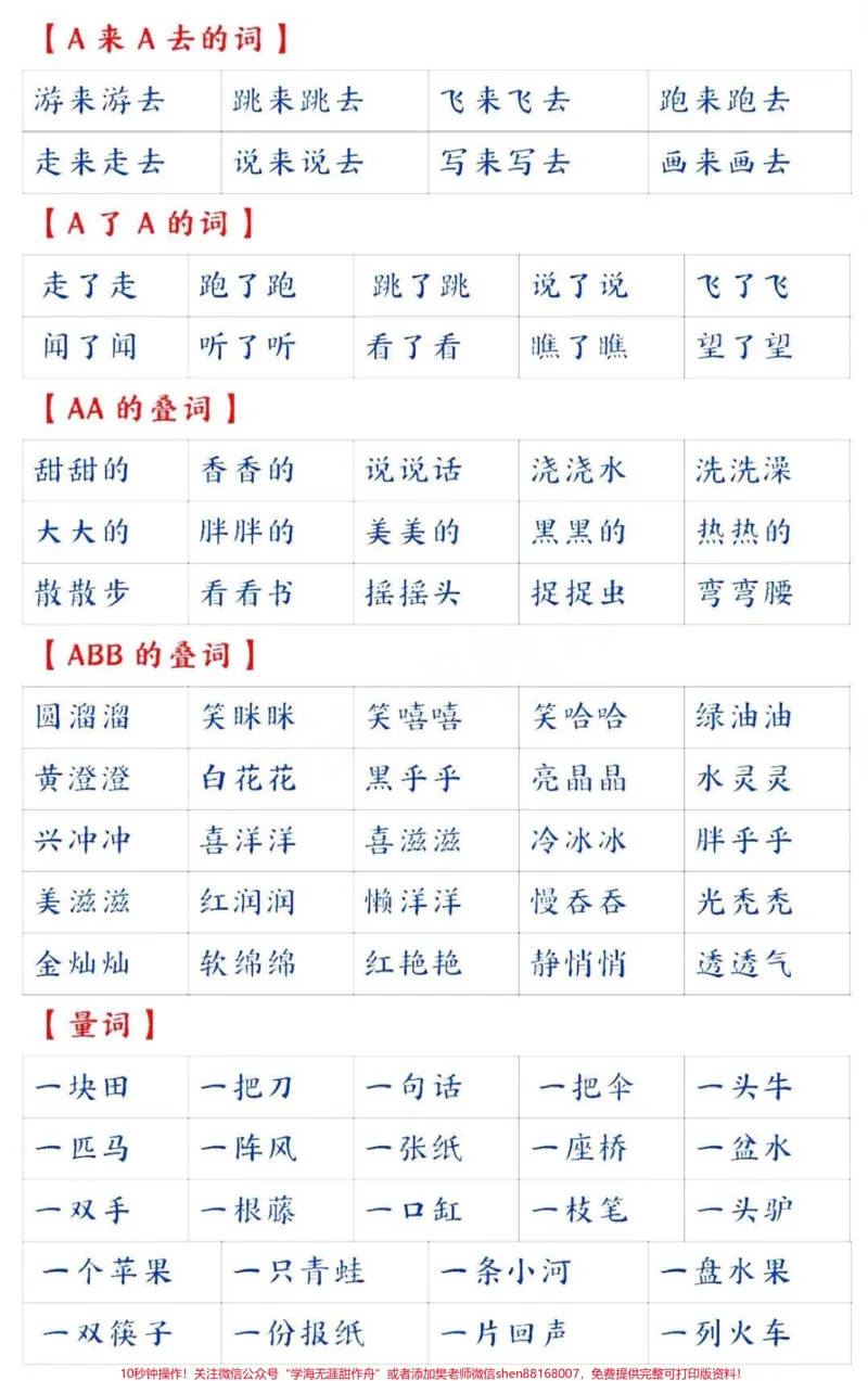 《一年级常见词语搭配积累大全#教育#学习#小学语文#词语积累#家长收藏孩子受益》第2页预览