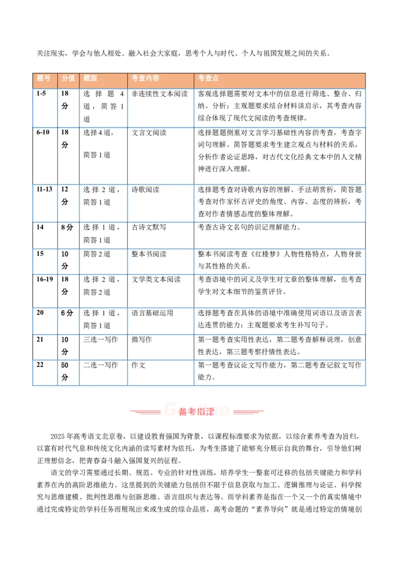 《2025年高考语文真题完全解读02（北京卷）_高考一二三轮复习_语文_2026年-语文专项复习_2025年高考语文真题完全解读-G338》第3页预览