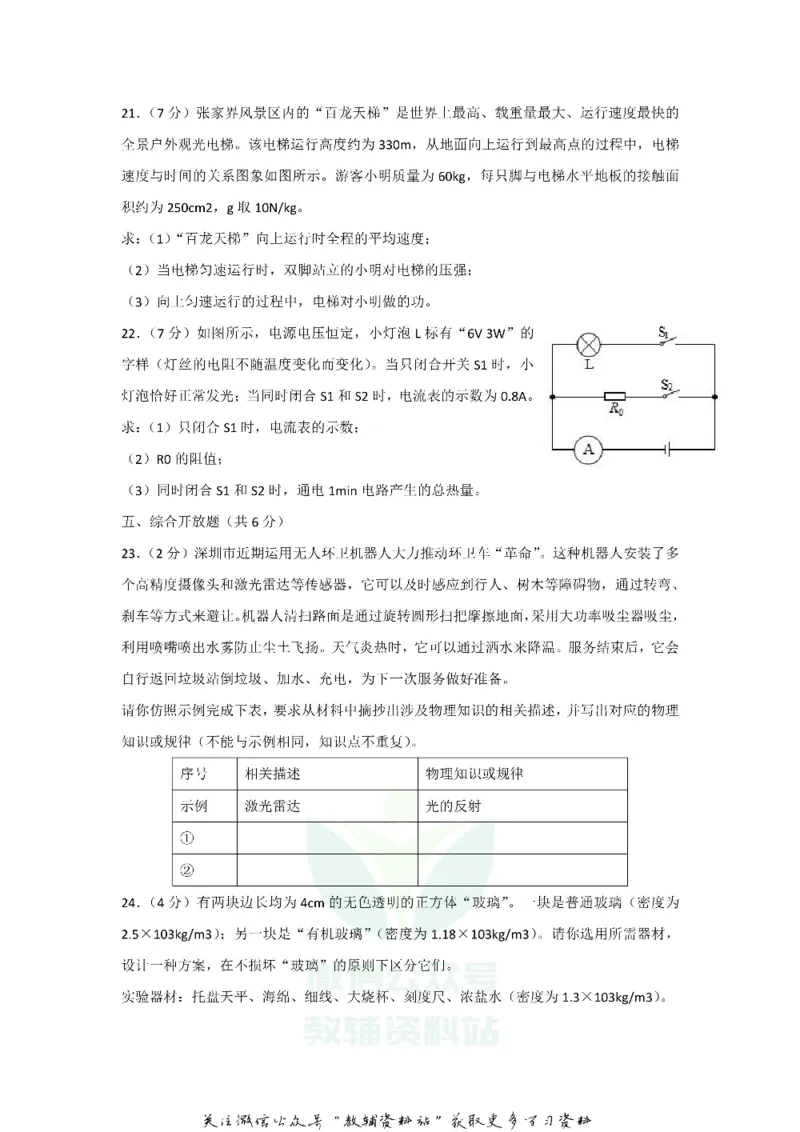 《2020广东省深圳市中考物理真题及答案_初高中资料库_初中资料库（转存避免链接过期失效）_初中物理》第7页预览