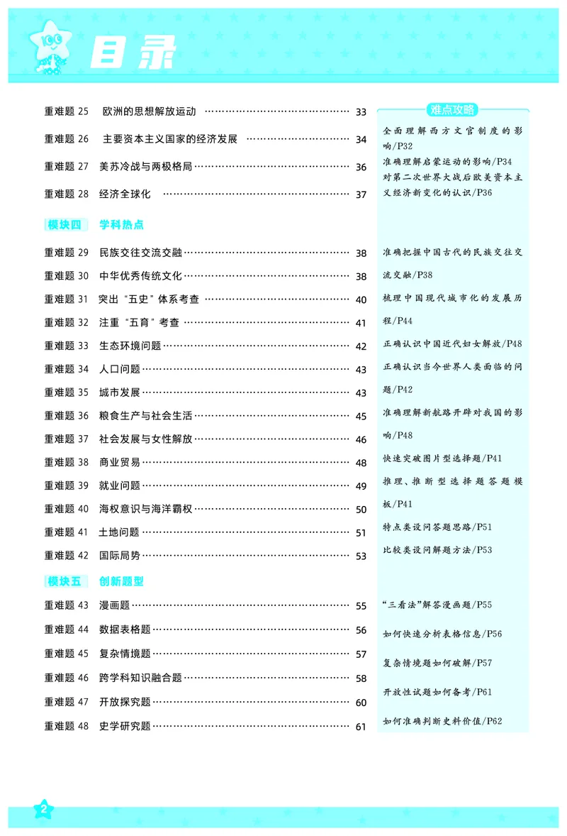 《历史-高考一遍过.拆解重难题(65页)_2026版高中《二三轮复习+冲刺复习》_高考二轮高考重难题拆解TXEdu2026年高考一遍过拆解重难题高考九科全科完整版(pdf彩色原版纯净版)》第3页预览