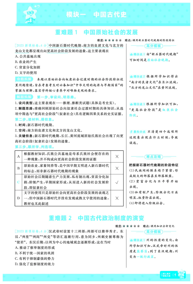 《历史-高考一遍过.拆解重难题(65页)_2026版高中《二三轮复习+冲刺复习》_高考二轮高考重难题拆解TXEdu2026年高考一遍过拆解重难题高考九科全科完整版(pdf彩色原版纯净版)》第4页预览