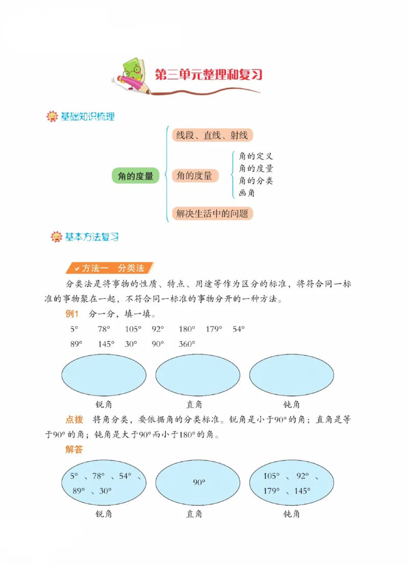《四（上）数学（人教版）单元整理和复习_4年级上册同步教辅_4上数学_四上数学通用重点必背＋专项》第5页预览