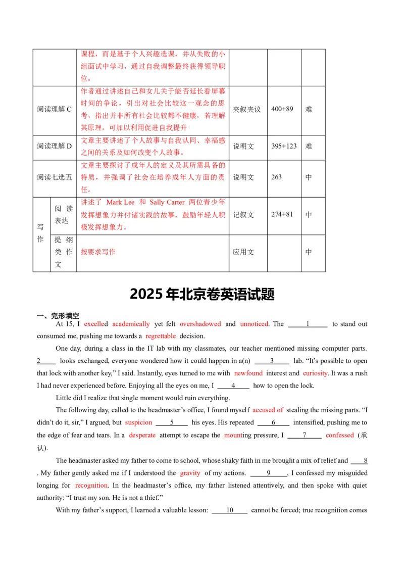 《2025年高考英语真题完全解读（北京卷）（真题解读）_高考一二三轮复习_英语_2026年-英语高考专项复习_2025年高考英语真题完全解读-G338》第4页预览