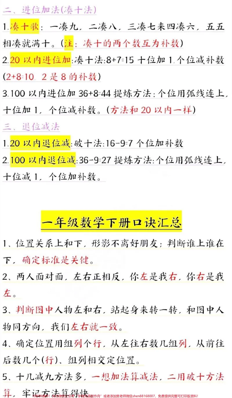 《一年级下册数学重难点及考点知识点归纳#小学数学#教育#数学#数学思维#学习》第3页预览