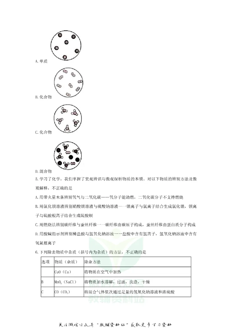《2020山东省威海市中考化学真题及答案_初高中资料库_初中资料库（转存避免链接过期失效）_初中化学》第2页预览