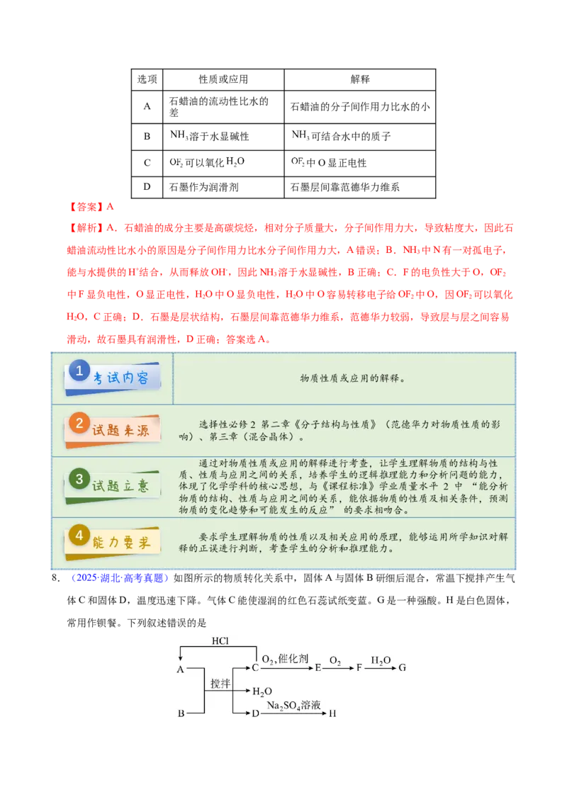 《2025年高考化学真题完全解读（湖北卷）_高考一二三轮复习_化学_2026年-化学高考专项复习_2025年高考化学真题完全解读-G338》第9页预览