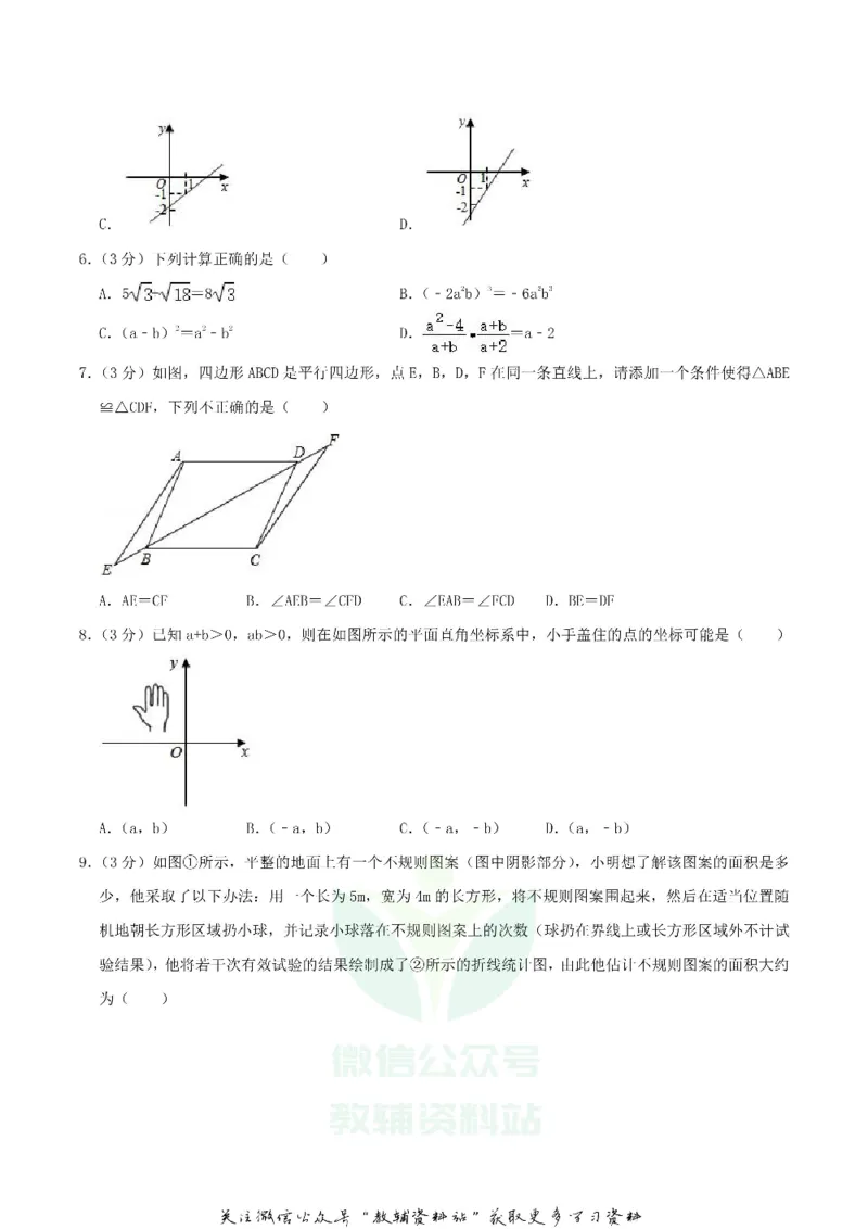 《2020湖南省邵阳市中考数学真题及答案_初高中资料库_初中资料库（转存避免链接过期失效）_初中数学》第2页预览