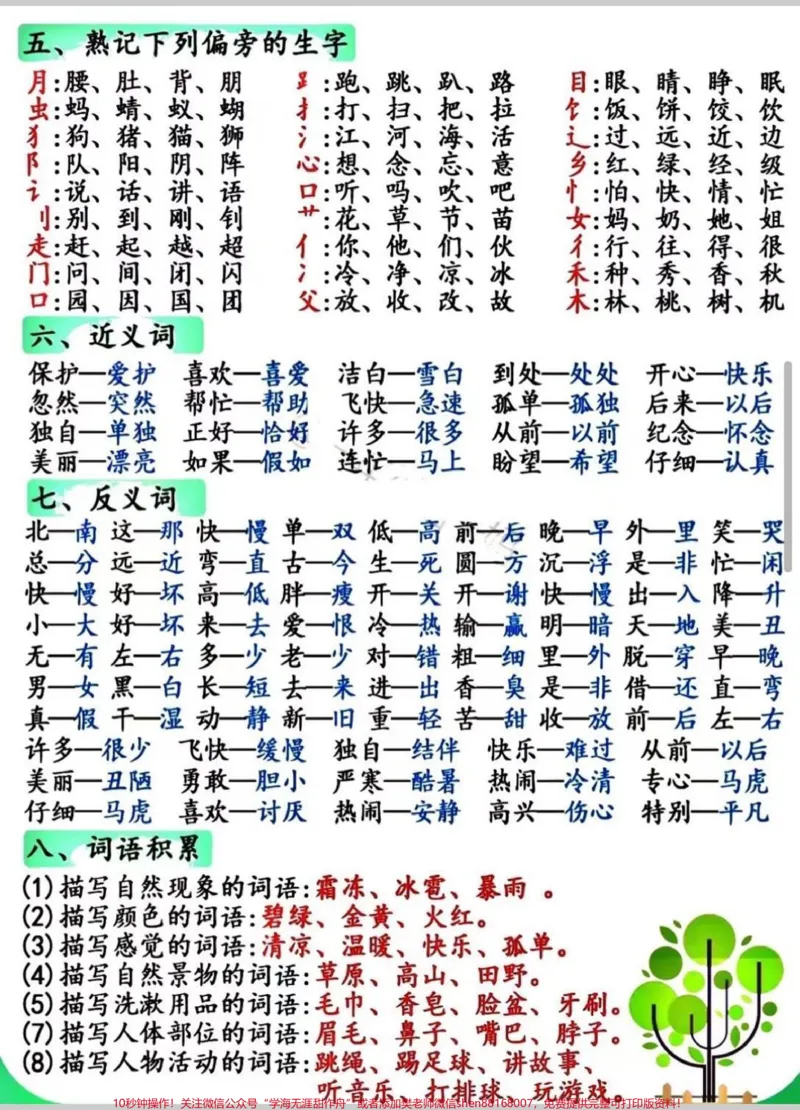 《一年级全册重点知识汇总。#一年级#语文#每天学习一点点#学习#小学语文》第3页预览