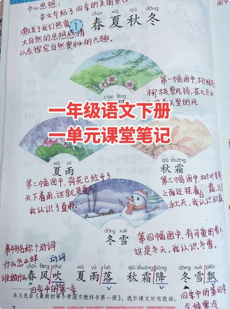《同步课程已经开课！一年级语文下册#一年级语文》第1页预览