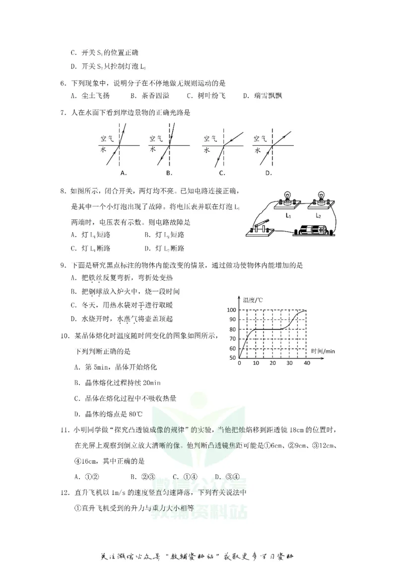 《2020山东省泰安市中考物理真题及答案_初高中资料库_初中资料库（转存避免链接过期失效）_初中物理》第2页预览
