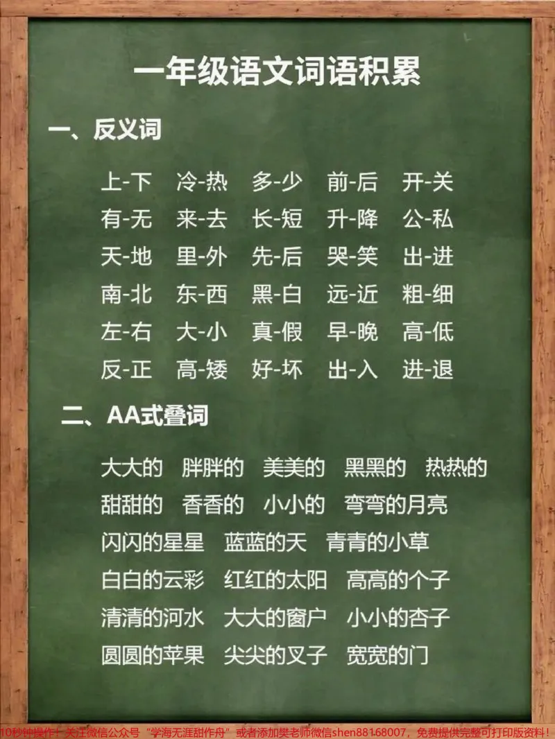 《干货!一年级词语分类积累。家里有孩子马上要上小学和正在上一年级的家长们注意了哟!如果语文学习是一座房子,那词语就是一块块砖,需要日积月累。平时多积累一些词语、成语、句子,养成摘录好词好句好段的习惯,用的时候才能信手拈来。这里整理了一年级要积累的词语,还可以在此基础上带孩子举一反三!》第2页预览