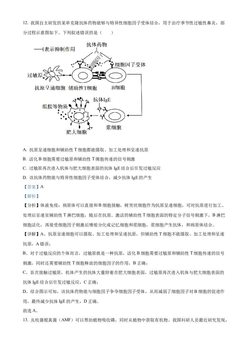 《2025年陕西、山西、宁夏、青海四省（陕晋宁青）高考生物真题试卷（解析版）(1)_高考一二三轮复习_生物_2027年高考生物专项_2008年-2026年生物高考真题-G427_2025年高考》第8页预览